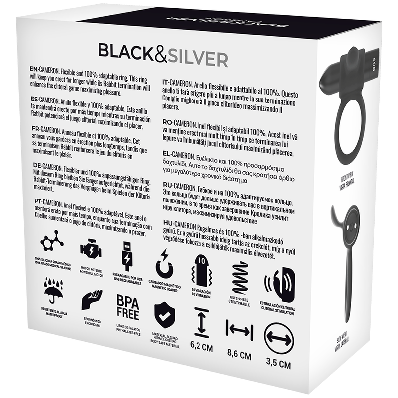 BLACK&SILVER - CAMERON REMOTE CONTROL COCKRING WATCHME - Bild 6