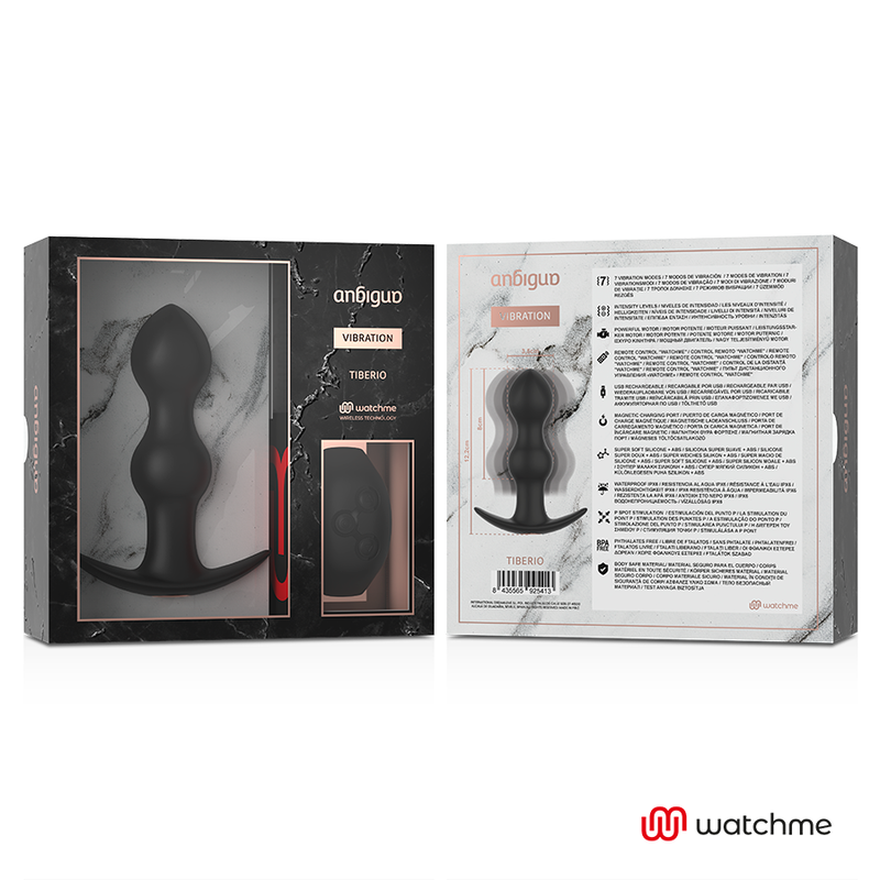 ANBIGUO - WATCHME REMOTE CONTROL PLUG ANAL VIBRATOR TIBERIO - Bild 3