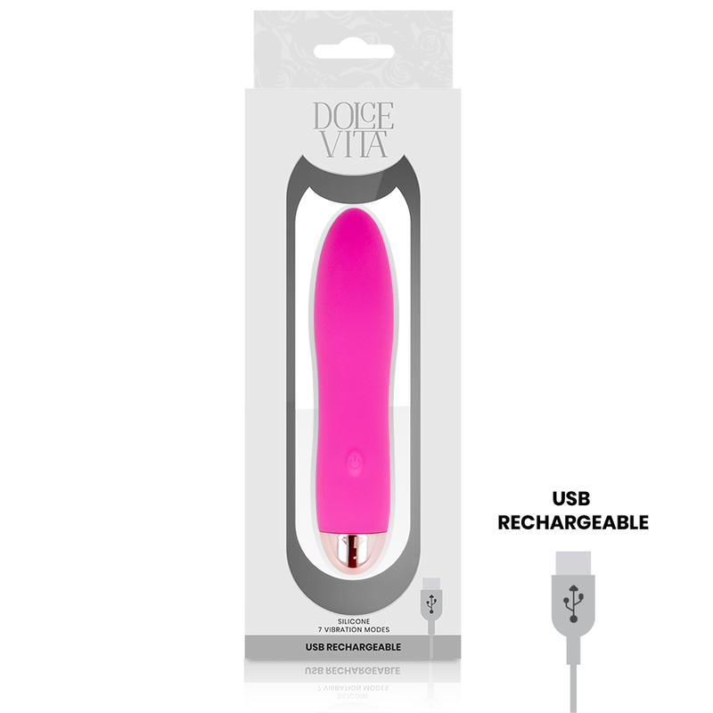 DOLCE VITA - RECHARGEABLE VIBRATOR FOUR PINK 7 SPEEDS - Bild 4