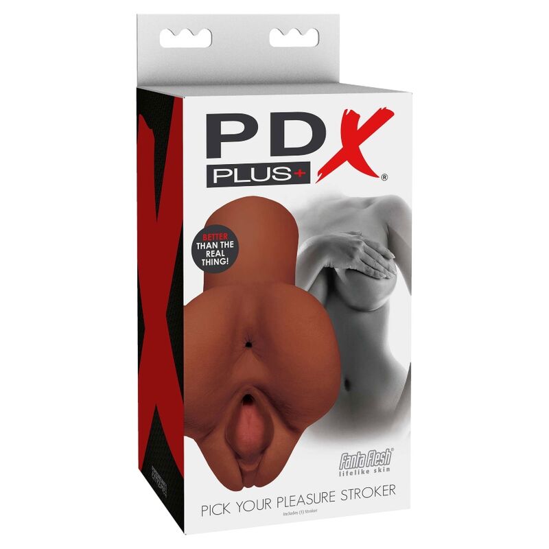 Alternative view of PDX PLUS - PICK YOUR PLEASURE DOUBLE BROWN MASTURBATOR