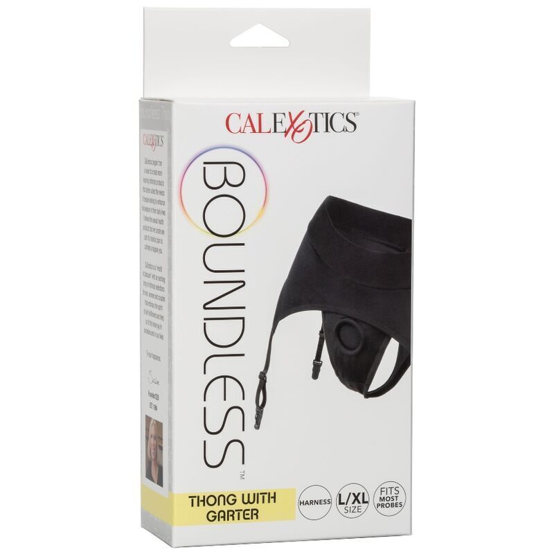 CALEXOTICS - BOUNDLESS THONG WITH GARTER S/M - Bild 3