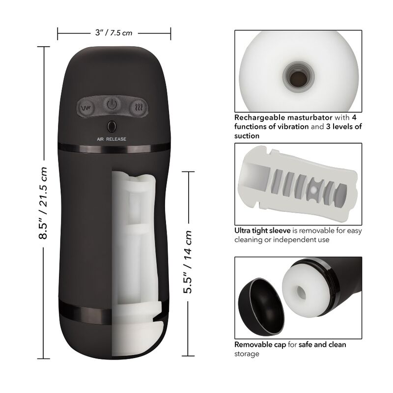 CALEXOTICS - OPTIMUM POWER VIBRATING SUCTION MASTURBATOR - Bild 8