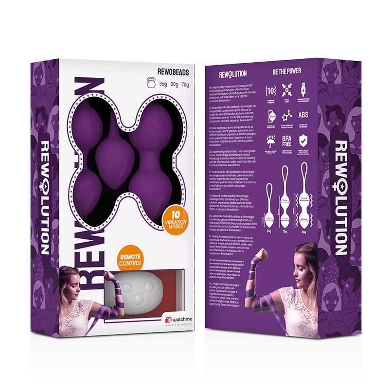 REWOLUTION - REWOBEADS VIBRATING BALLS REMOTE CONTROL WITH WATCHME TECHNOLOGY - Bild 5