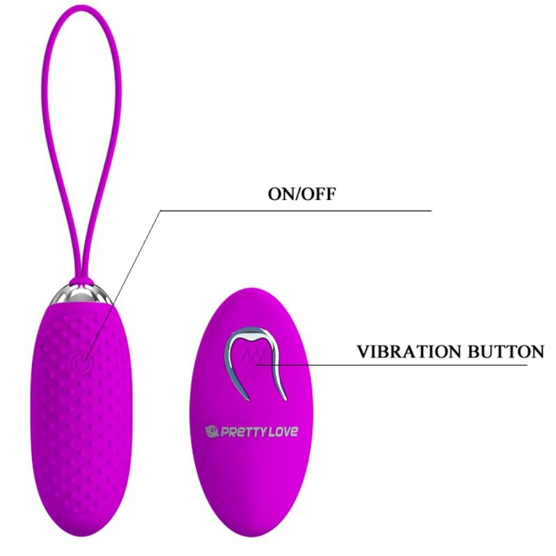 PRETTY LOVE - JOANNA VIBRATING EGG REMOTE CONTROL 12 MODES - Bild 5