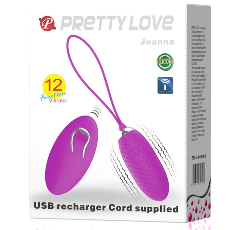 PRETTY LOVE - JOANNA VIBRATING EGG REMOTE CONTROL 12 MODES - Bild 7
