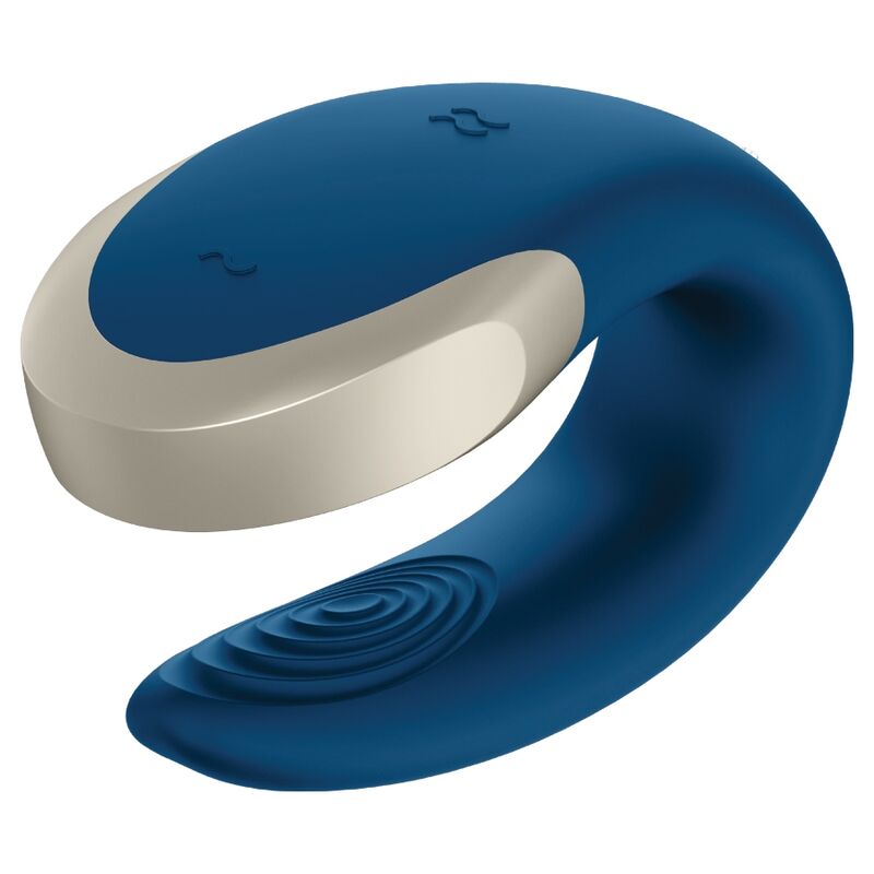 SATISFYER - DOUBLE LOVE LUXURY PARTNER VIBRATOR BLUE - Bild 3