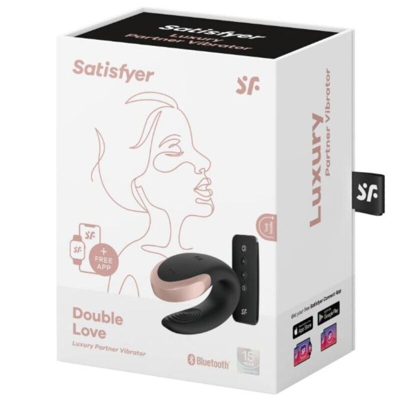 SATISFYER - DOUBLE LOVE LUXURY PARTNER VIBRATOR BLACK - Bild 5