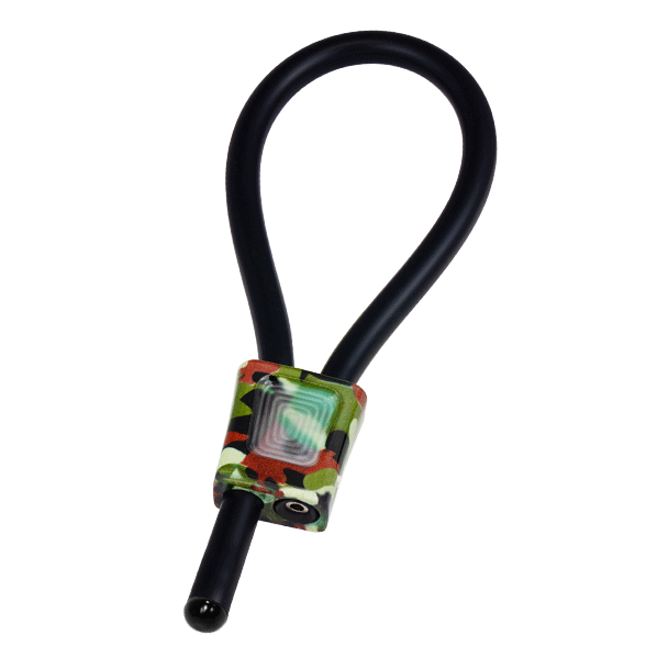 Alternative view of ELECTRASTIM - PRESTIGE ELECTRALOOPS ADJUSTABLE COCK RINGS CAMOUFLAGE