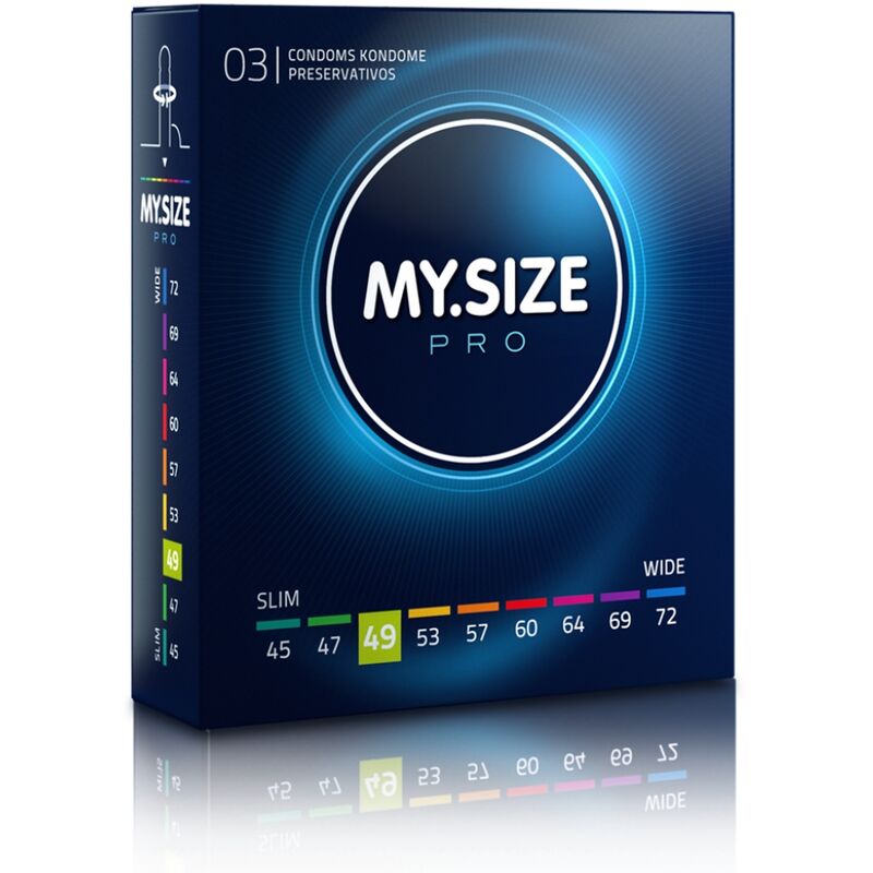 Alternative view of MY SIZE - PRO CONDOMS 49 MM 3 UNITS