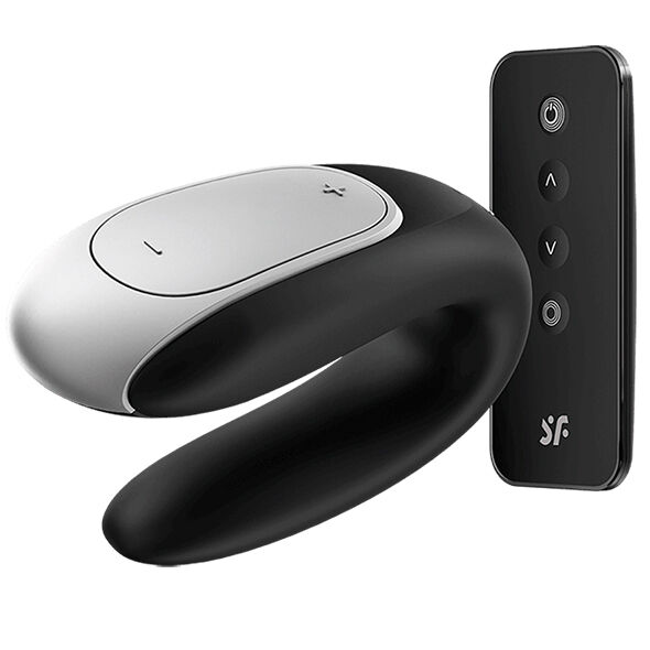 Alternative view of SATISFYER - DOUBLE FUN PARTNER VIBRATOR BLACK