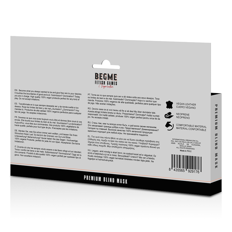 BEGME - BLACK EDITION PREMIUM BLIND MASK WITH NEOPRENE LINING - Bild 7