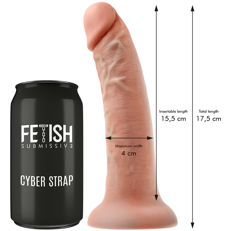 FETISH SUBMISSIVE CYBER STRAP - HARNESS WITH REMOTE CONTROL DILDO WATCHME S TECHNOLOGY - Bild 3