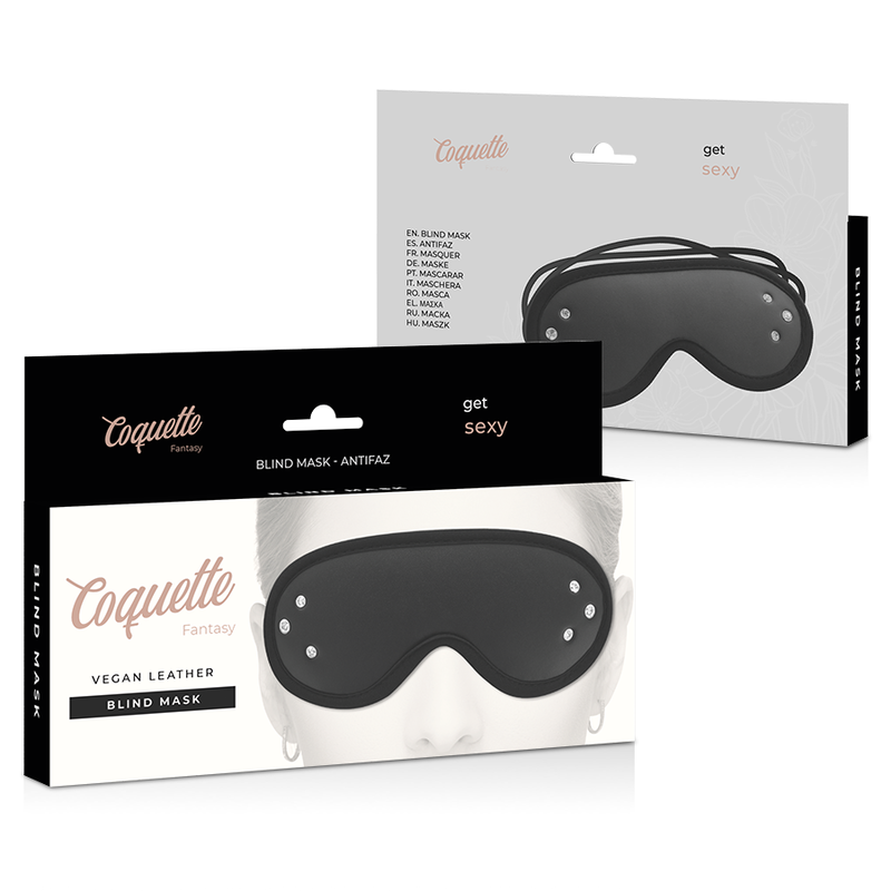 COQUETTE CHIC DESIRE - FANTASY VEGAN LEATHER BLIND MASK WITH NEOPRENE LINING - Bild 6