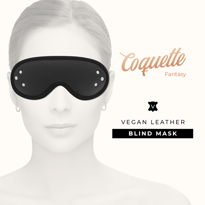 COQUETTE CHIC DESIRE - FANTASY VEGAN LEATHER BLIND MASK WITH NEOPRENE LINING - Bild 3