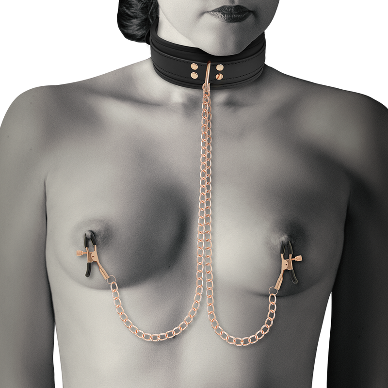 COQUETTE CHIC DESIRE - FANTASY NIPPLE CLAMP NECKLACE WITH NEOPRENE LINING - Bild 5