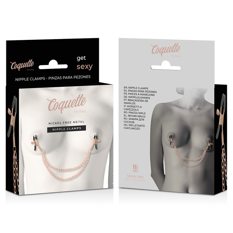 COQUETTE CHIC DESIRE - FANTASY METAL NIPPLE CLIPS WITH CHAIN - Bild 6