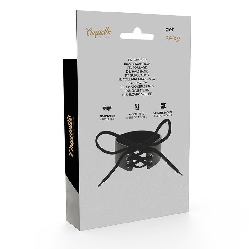 Alternative view of COQUETTE CHIC DESIRE - VEGAN LEATHER CHOKER