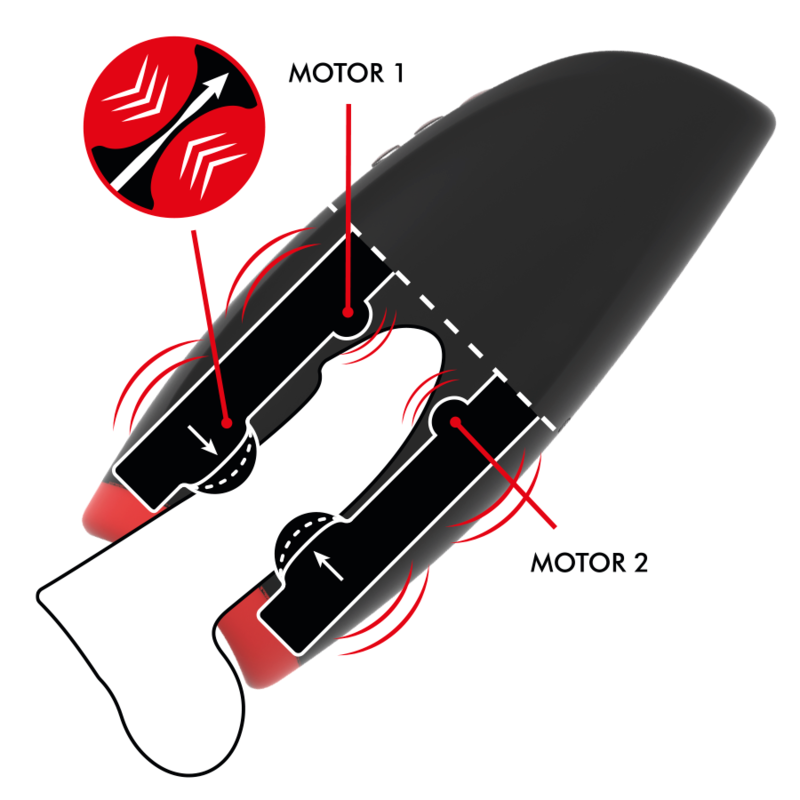 Alternative view of JAMYJOB - NOVAX MASTURBATOR WITH VIBRATION AND COMPRESSION