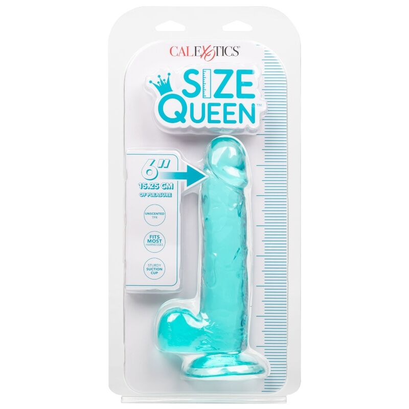 CALEXOTICS - SIZE QUEEN DILDO BLUE 15.3 CM - Bild 5