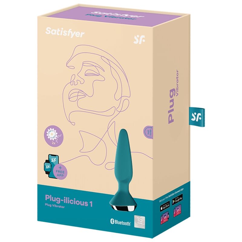 SATISFYER - PLUG ILICIOUS 1 PLUG VIBRATOR GREEN - Bild 4