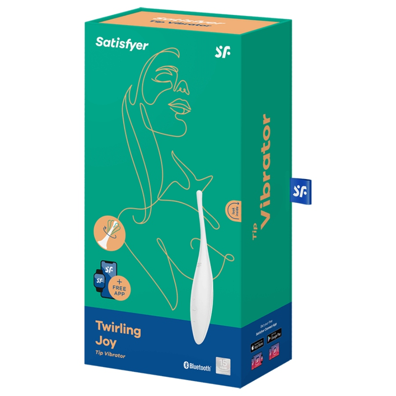 SATISFYER - TWIRLING JOY CLIT TIP VIBRATOR WHITE - Bild 5