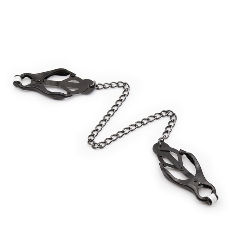 Alternative view of OHMAMA FETISH - JAPANESE NIPPLE Clamps WITH BLACK CHAIN