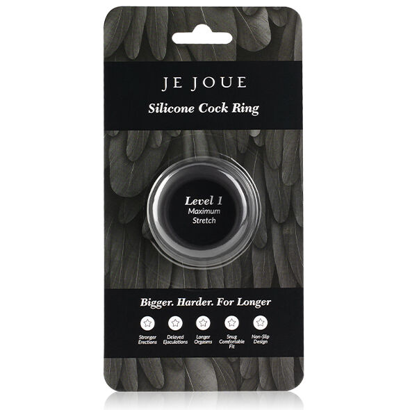 JE JOUE - MAXIMUM STRETCH SILICONE COCK RING - BLACK - Bild 6