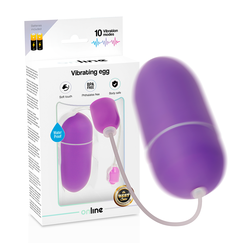 ONLINE - WATERPROOF VIBRATING EGG PURPLE - Bild 4