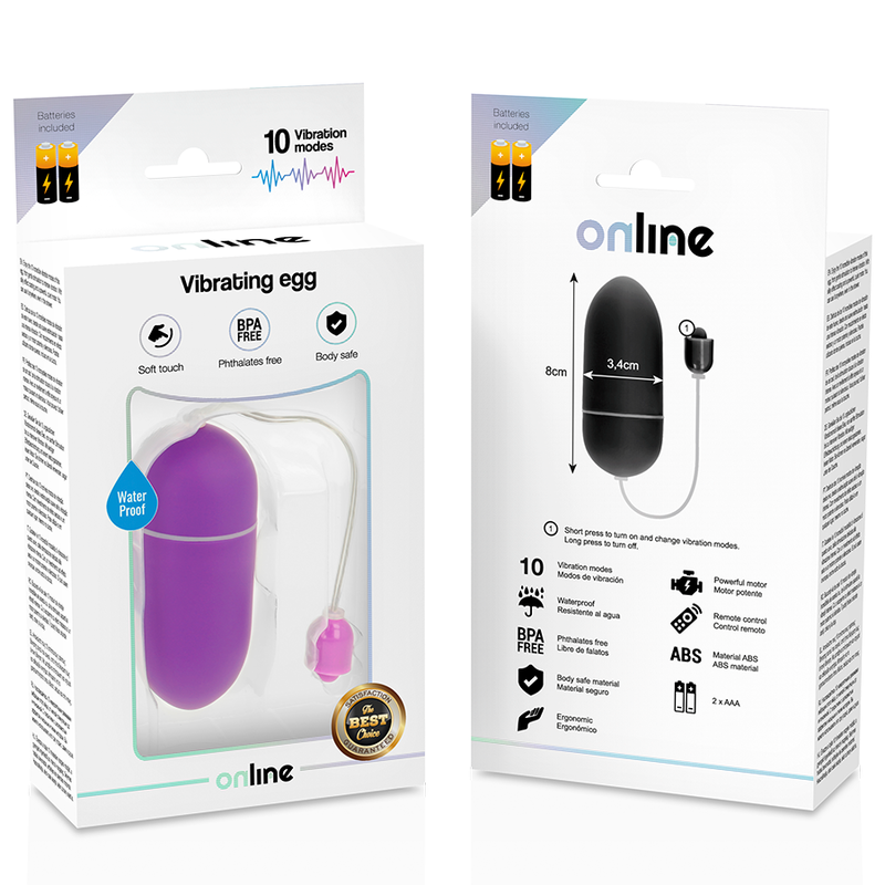 ONLINE - WATERPROOF VIBRATING EGG PURPLE - Bild 3