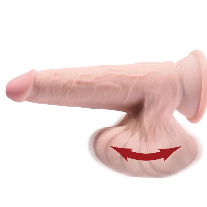 KING COCK - PLUS 3D DILDO SWINGING BALLS 24.5 CM LIGHT SKIN - Bild 3