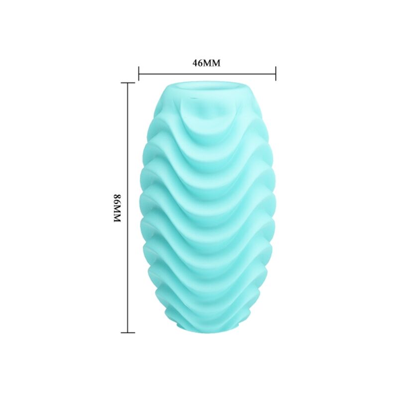 Alternative view of PRETTY LOVE - TURQUOISE DOUBLE SIDED MASTURBATOR EGG