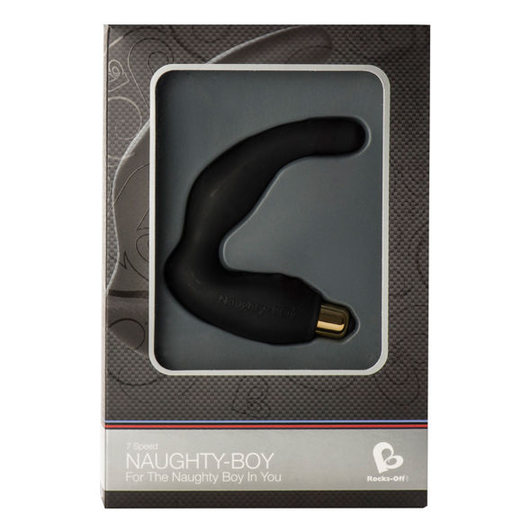 Alternative view of ROCKS-OFF - NAUGHTY-BOY MALE G-SPOT MASSAGER 7 V BLACK