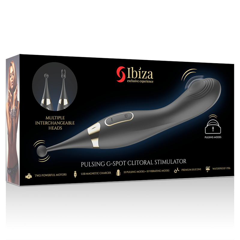 IBIZA - INTERCHANGEABLE CLITORAL STIMULATOR AND PULSATION G SPOT VIBRATOR - Bild 7