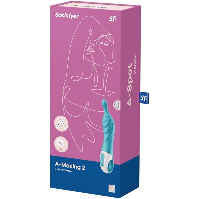 SATISFYER - AMAZING 2 ASPOT VIBRATOR TURQUOISE - Bild 3