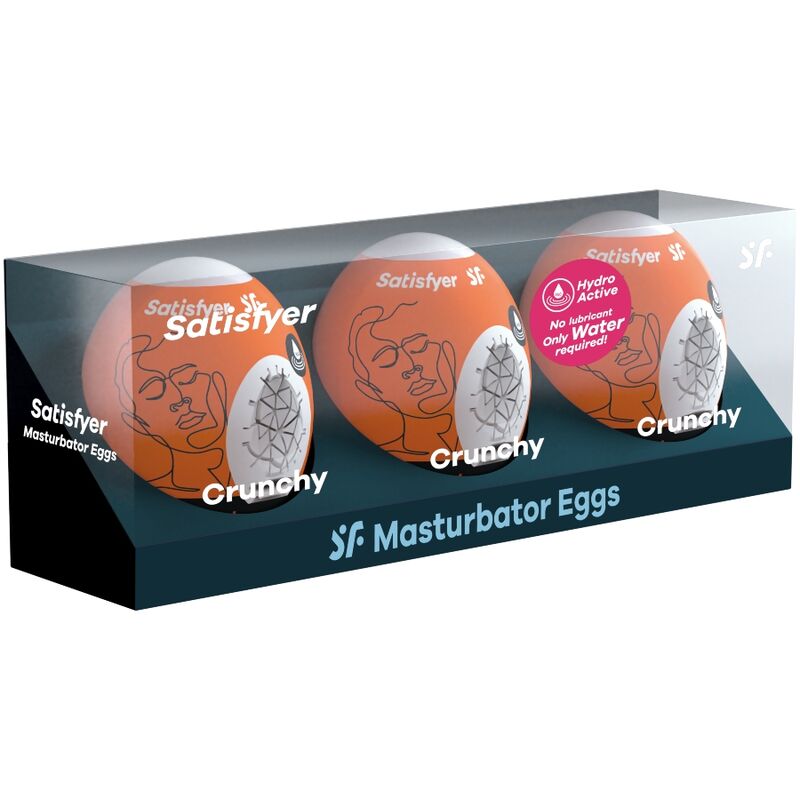 SATISFYER - 3 MASTURBATOR EGGS NAUGHTY, SAVAGE & CRUNCHY - Bild 2