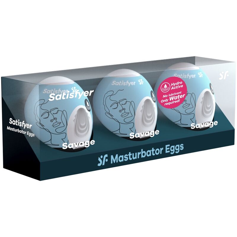 SATISFYER - 3 MASTURBATOR EGGS SAVAGE - Bild 2