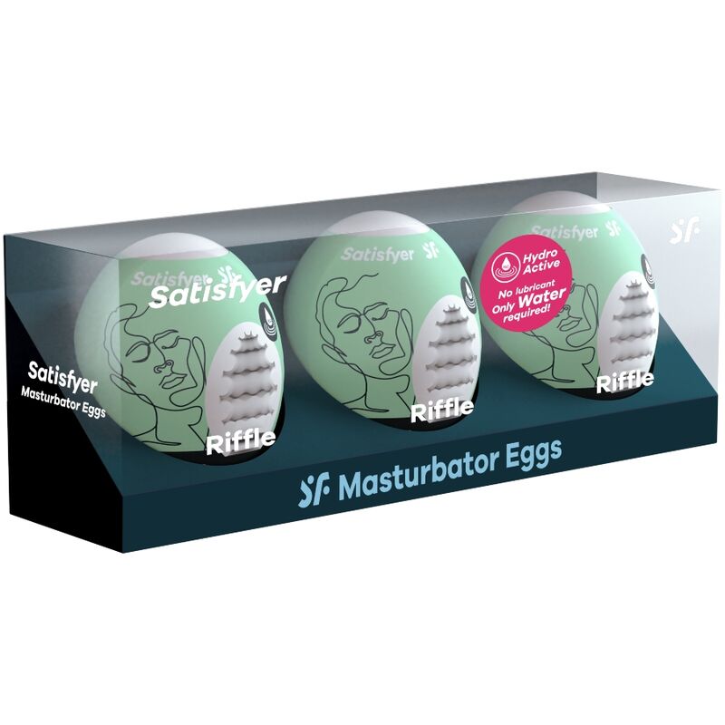 SATISFYER - 3 MASTURBATOR EGGS RIFFLE - Bild 2