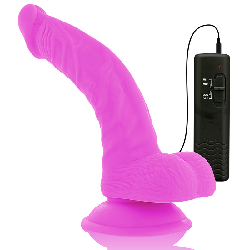 DIVERSIA - FLEXIBLE VIBRATING DILDO PURPLE 21.5 CM -O- 4.5 CM - Bild 7