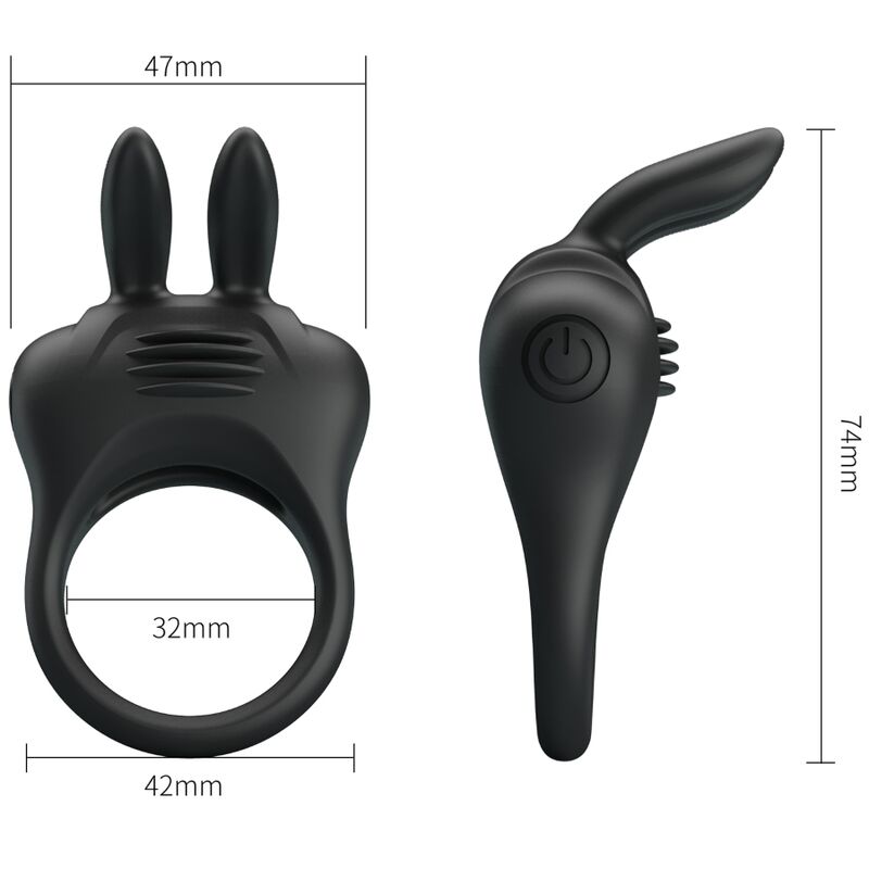 Alternative view of PRETTY LOVE - DAVION RABBIT VIBRATOR RING