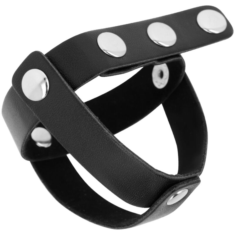 Alternative view of OHMAMA FETISH LEATHER BALL CAGE