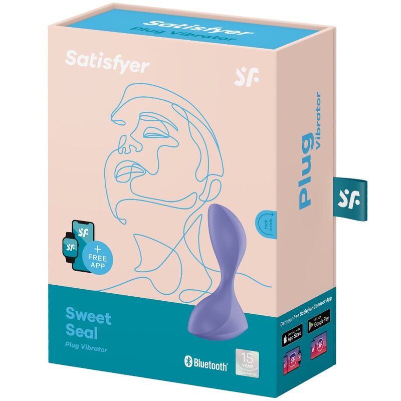 SATISFYER - SWEET SEAL VIBRATING PLUG APP VIOLET - Bild 4