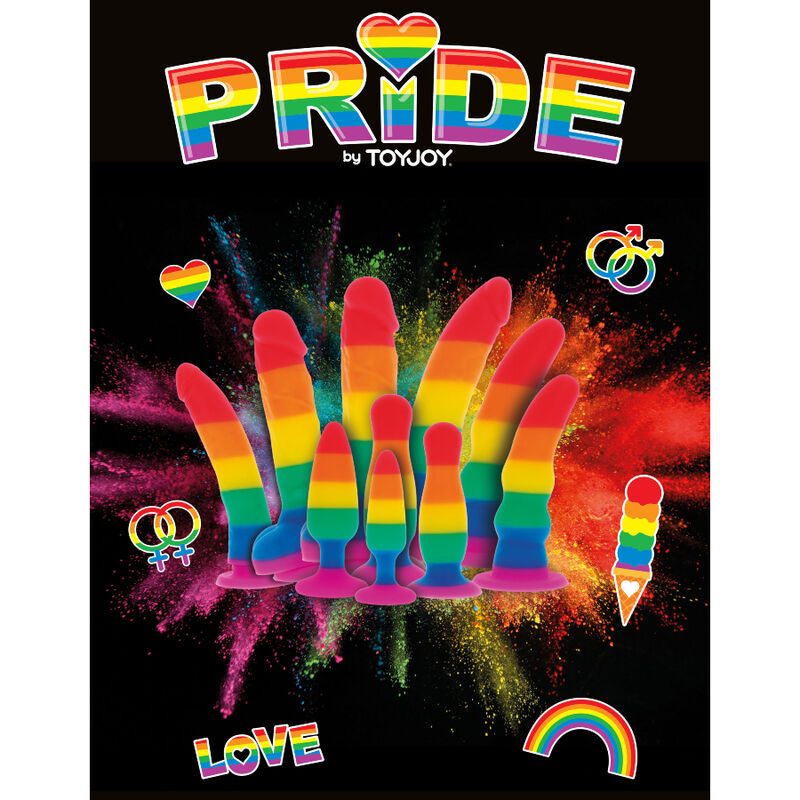PRIDE - LGBT FLAG DILDO WAVE 17 CM - Bild 3
