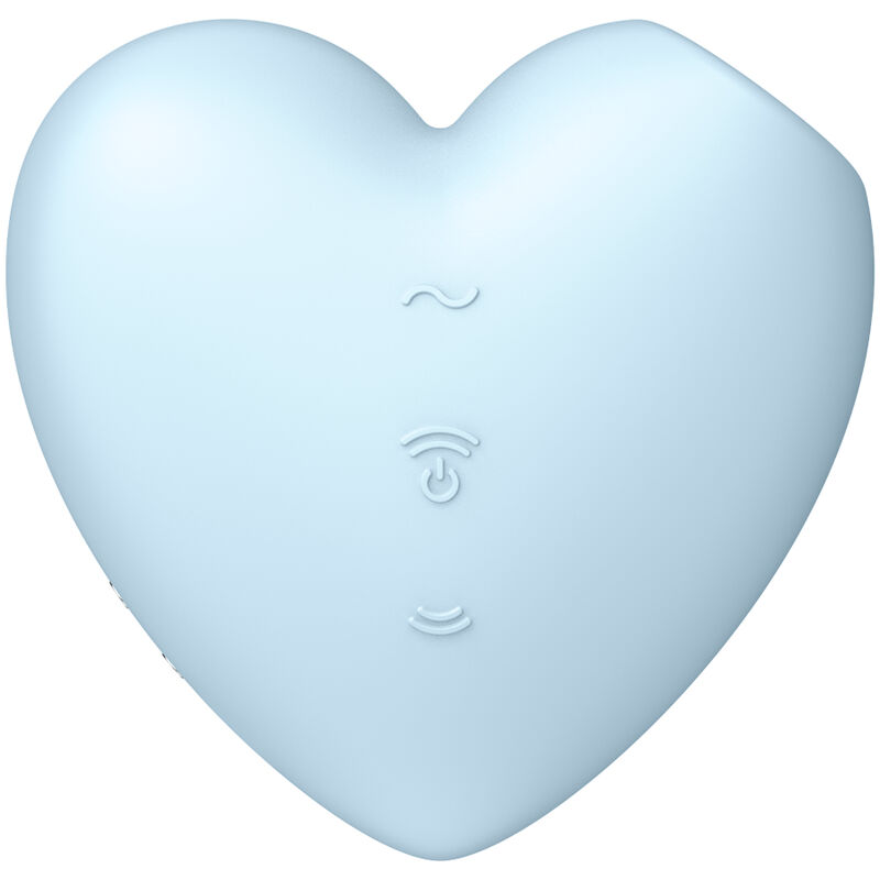 SATISFYER - CUTIE HEART AIR PULSE STIMULATOR & VIBRATOR BLUE - Bild 4