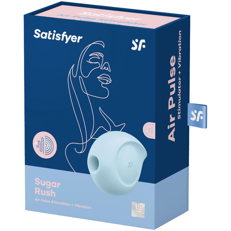 SATISFYER - SUGAR RUSH AIR PULSE STIMULATOR & VIBRATOR BLUE - Bild 3