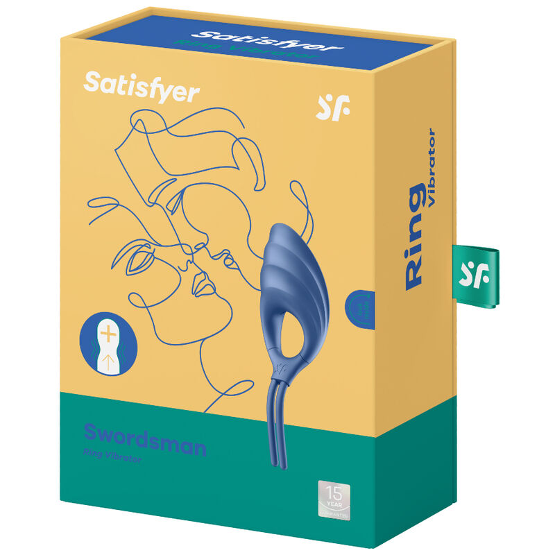 SATISFYER - SWORDSMAN RING VIBRATOR BLUE - Bild 3