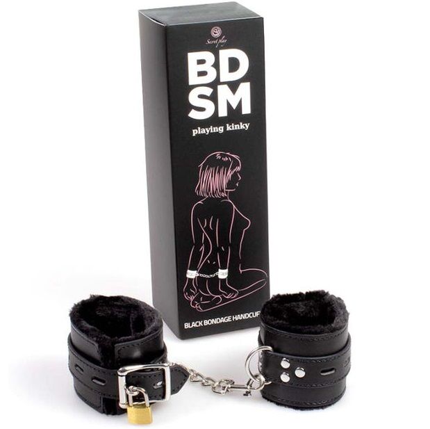 SECRETPLAY - BLACK BONDAGE HANDCUFFS BDSM COLLECTION - Bild 6