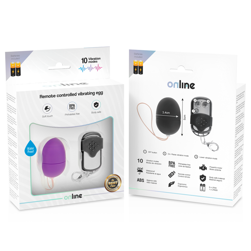 ONLINE - REMOTE CONTROL VIBRATING EGG S PURPLE - Bild 5