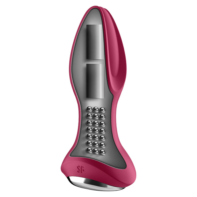 Alternative view of SATISFYER - ROTATOR PLUG 2+ VIBRATING PLUG APP RED