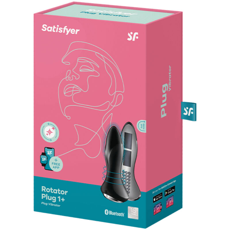 SATISFYER - ROTATOR PLUG 1+ VIBRATING PLUG APP BLACK - Bild 5