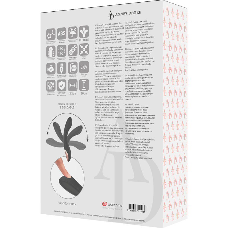 ANNE'S DESIRE - CURVE REMOTE CONTROL TECHNOLOG A WATCHME BLACK - Bild 7